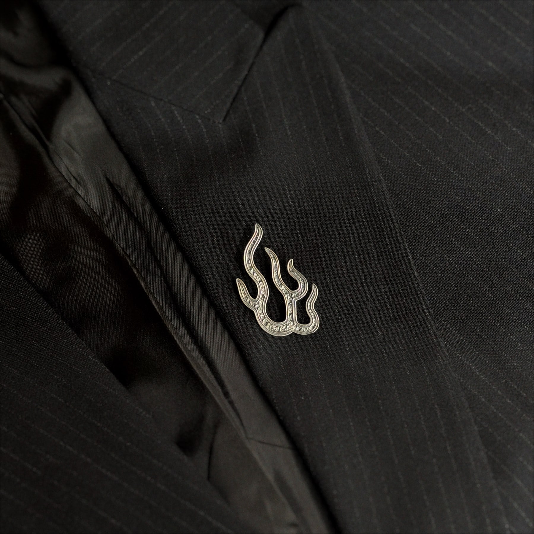 Fire Pin — on-body