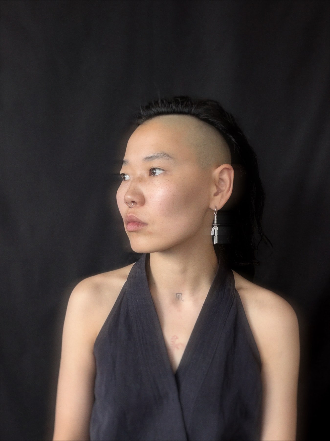 Spear of Heaven Earring — on-body